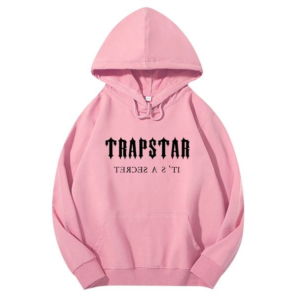 mens hoodies sweatshirts mens brand trapstar hoodies sweatshirts hoodie homme cotton fall winter casual hoody 220826, Black